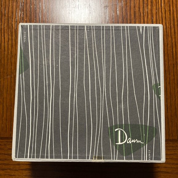 Daum France Crystal Salt Cellar or Sugar Bowl with Spoon - Picture 2 of 3